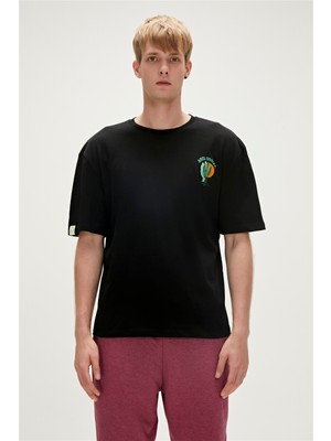 Bad Bear Re-Social Recycle Siyah T-Shirt Baskılı Erkek Tişört10