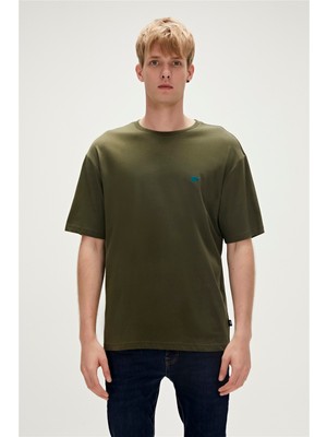 Bad Bear Haki10 Erkek T-Shirt  Pamuklu Rahat Kesim Günlük Kullanım için