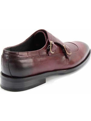 Bambi Bordo Leather Erkek Klasik Ayakkabı E01755122203