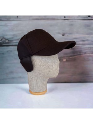 Salar Ticaret Erkek Kaşe Kulaklıklı Beyzbol Şapka Standart -Siyah