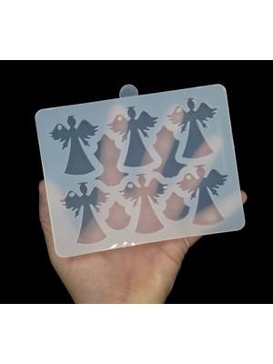 Epoksi Silikon Kalıp / 6lı Melek Kalıbı