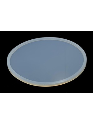 Epoksi Kalıp Marketi Silikon Yuvarlak Tepsi Kalıbı Beyaz Pürüzsüz Yüzeyli Tasarım