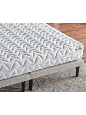 Niron Yatak Niron Pocket 90X200 cm Tek Kişilik Yatak Katlanır Baza Başlık Takımı - Katlanır Baza, Başlık ve Yatak Seti