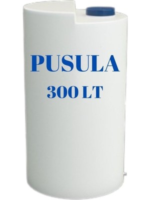 Pusula Su Depoları Polietilen 200 Lt Mavi Yatay Su Deposu / Vanalı