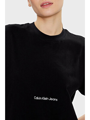 Calvin Klein Organik Pamuklu Relaxed Fit Midi Elbise J20J220742BEH Bayan Elbise J20J220742 Beh