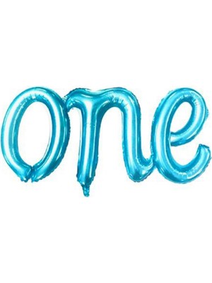Hayaller Dükkanı One Folyo Balon Mavi 38*110 cm