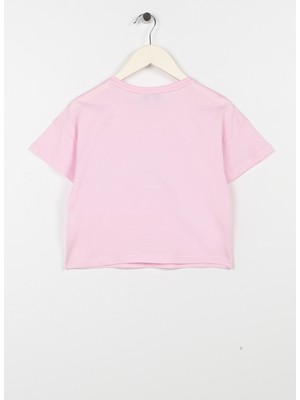 Limon Baskılı Pembe Kız Çocuk T-Shirt Read Girl-23