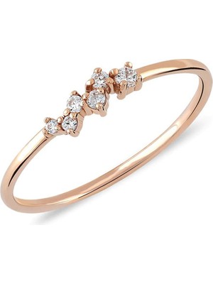 Engingold 14K Snow Queen Taşlı Altın Yüzük