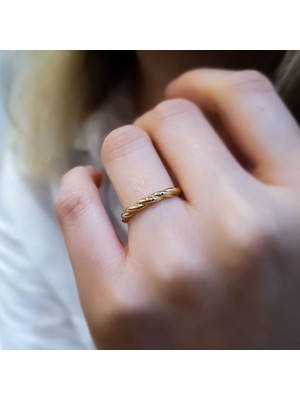 Engingold 14 Ayar Altın Burgu Yüzük