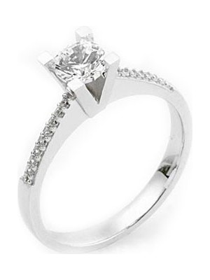 Engingold 14 Ayar Altın Tektaş Yüzük