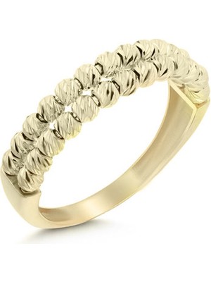 Engingold Çift Sıra Dorika Altın Yüzük