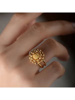 Engingold 22 Ayar Altın Kumlu Dorika Yüzük