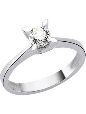 Engingold 14 Ayar Altın Tektaş Yüzük