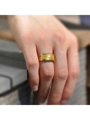 Engingold 14 Ayar Altın Hasır Yüzük