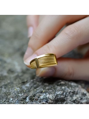 Engingold 22 Ayar Altın Trabzon Hasır Yüzük