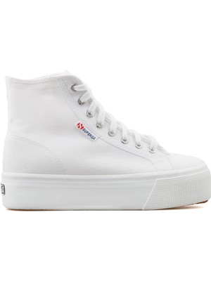 Superga 2708 Hi Top Kadın Günlük Ayakkabı S41273W-901-SP Beyaz