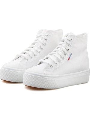 Superga 2708 Hi Top Kadın Günlük Ayakkabı S41273W-901-SP Beyaz