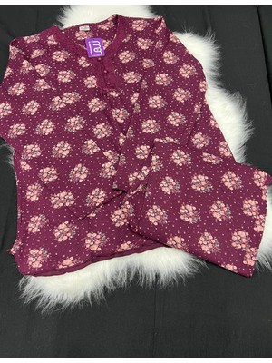 Işılay Bayan Battal Pijama Takım 24501 Mor