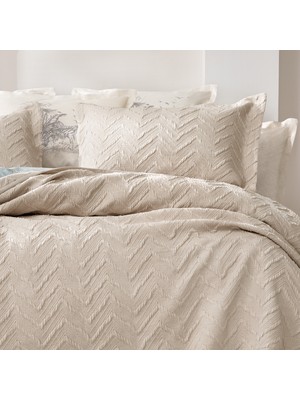 Yataş Bedding Curly Çift Kişilik Yatak Örtüsü Seti - Bej