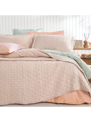 Yataş Bedding Velma Tek Kişilik Yatak Örtüsü Seti - Blush/ekru