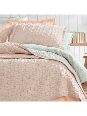 Yataş Bedding Velma Tek Kişilik Yatak Örtüsü Seti - Blush/ekru