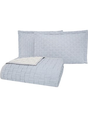 Yataş Bedding Velma Tek Kişilik Yatak Örtüsü Seti - Indigo/bej