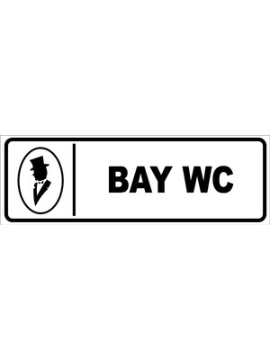 Vizyon Trafik Bay Wc Levhası 10X30 Sticker