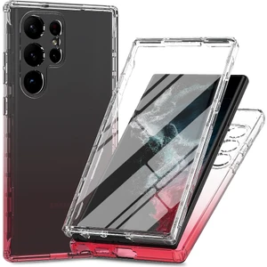 For Samsung Galaxy S23 Için Ultra 3'ü Gradyan Pc + Tpu Telefon Koruyucu Kapak Pet Ekran Koruyucusu ile Anti-Çizgi Anti-Çizelge Kılıfı (Yurt Dışından)
