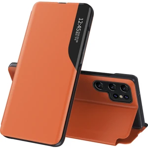 For Samsung Galaxy S23 Ultra Manyetik Kapatma Koruyucu Kılıf Anti-Fall View Pencere Folio Flip Kapak Stand ile Pu Deri Telefon Kılıfı (Yurt Dışından)