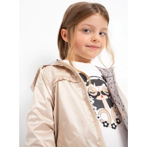 Kız Çocuk Çift Taraflı Rüzgarlık Bej 3444