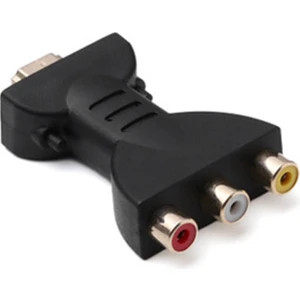 Ntsc Pal HDMI Çıkışı Için/3 Rca Için HDMI Dönüştürücü Için - Siyah (Yurt Dışından)