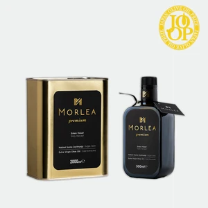 Morlea Premium 1 Adet 500 ml + 1 Adet 2 Lt Teneke Erken Hasat Soğuk Sıkım Naturel Sızma Zeytinyağı