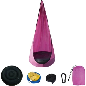 Taşınabilir Paraşütlü Kumaş Çocuklar Asılı Sandalye Pembe Asılı (Yurt Dışından)