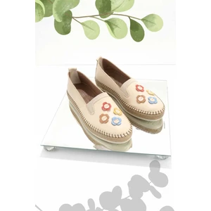 Bej Leather Kadın Casual Ayakkabı K01300301503