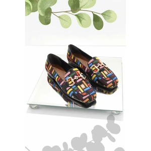 Siyah Nakışlı  Kadın Babet K01641166982