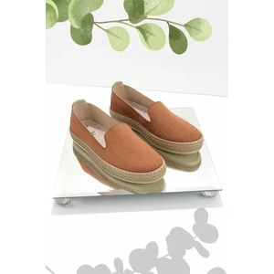 Taba Süet  Kadın Espadril K01309230802