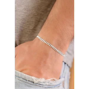 Encili Silver 925 Ayar Gümüş Gurmet Model Erkek Zincir Bileklik