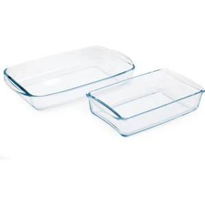 2 Li Dikdörtgen Borcam Seti -  Borcam Fırın Tepsisi 159190