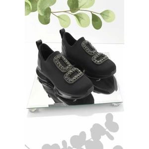 Siyah Streç  Kadın Sneaker K01313000817