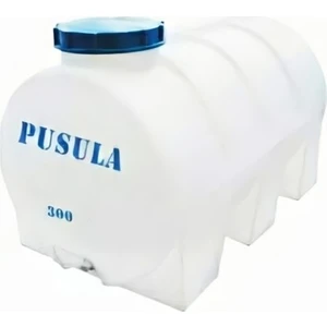 Su Depoları Polietilen 300 Lt Beyaz Yatay Su Deposu / Vanalı