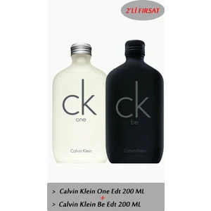 Calvin Klein One Edt 200 ml + Be Edt 200 ml Parfüm Seti
