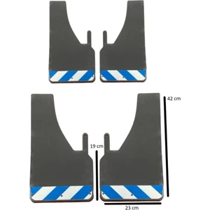 Fiat Ducato Fosforlu Mavi-Beyaz Renkli 4'lü Paçalık Çamurluk Tozluk