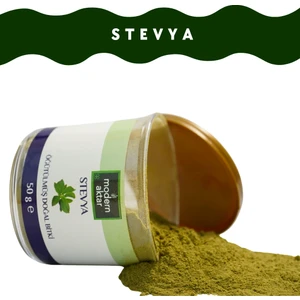 Modern Aktar Doğal Öğütülmüş Stevia Otu 50GR Şeker Otu