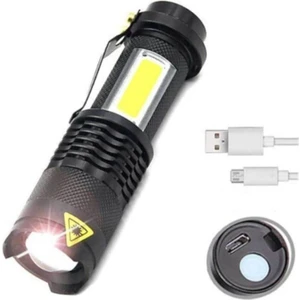 LED USB Şarjlı Ultra Güçlü Mini El Feneri