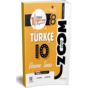 Günay Yayınları 8. Sınıf Türkçe 10’lu Branş Denemeler
