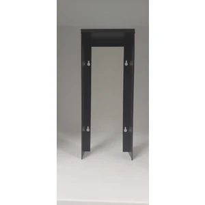 Acil Pano Diyafon, Zil Paneli Metal Koruma Kutusu, Yağmurluk Aparatı 1, Siyah - (W:160 x H:400 x D:100 Mm)