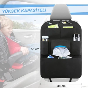 Araba Koltuk Arkası Eşya Düzenleyici Araç Organizeri Oto Kılıf Çanta Tablet Cepli Peçetelik