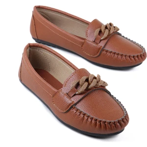 Zincir Halka Detaylı Rahat Taban Günlük Babet Ayakkabı