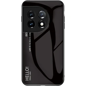 Oneplus 11 5g Gradyan Renkli Telefon Kılıfı Çizelge Önleyici Temperli Cam + Pc Geri Tpu Çerçeve Hibrit Kapak (Yurt Dışından)