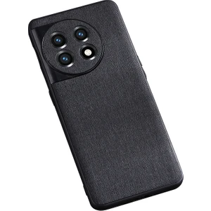 Oneplus 11 5g Kumaş Doku Telefon Kapağı Çizgi Anti Tpu Koruyucu Kılıf (Yurt Dışından)